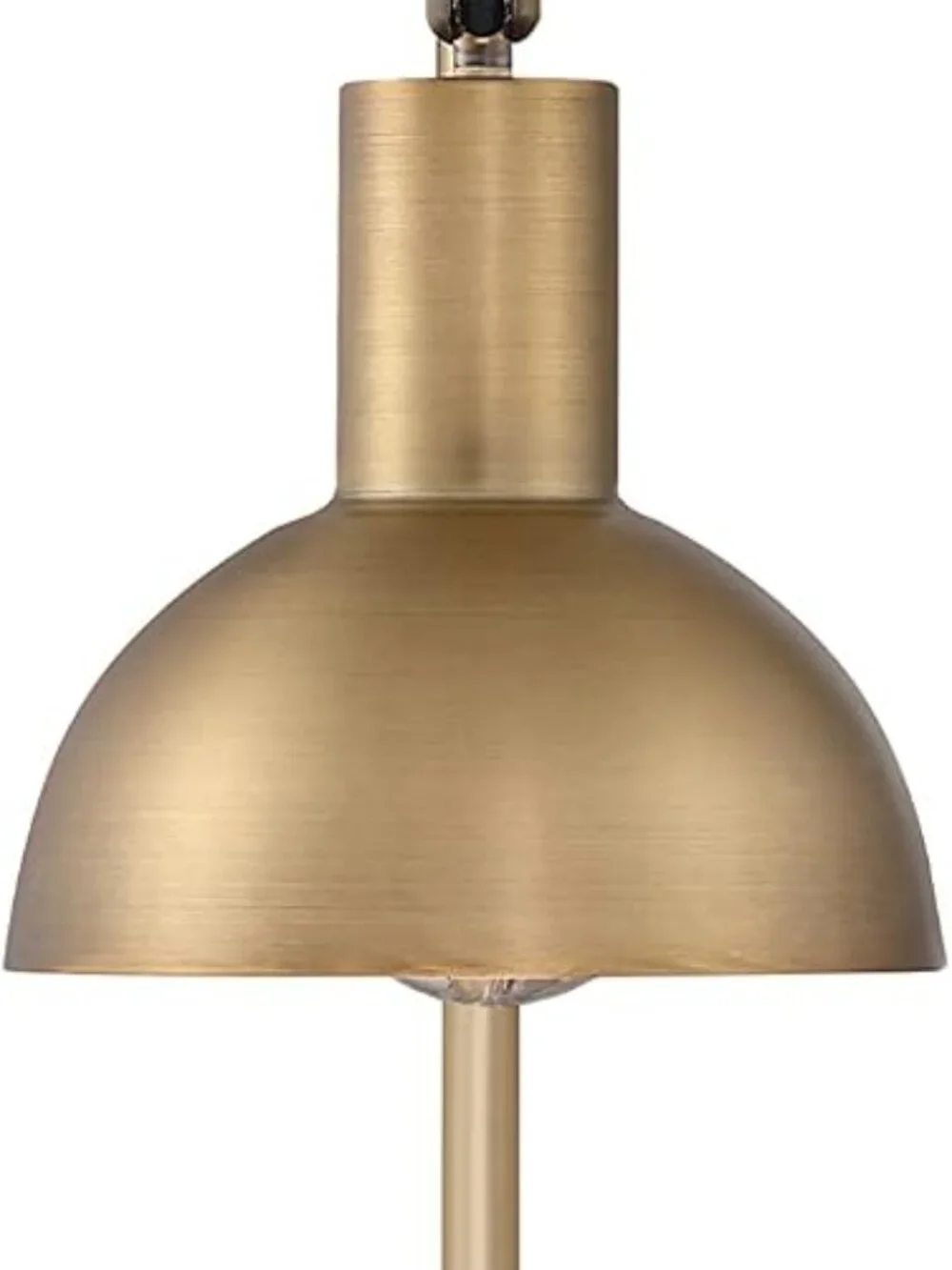 Nathan James Tamlin Vintage Brass Wall Light Fixture Wall Mounted 1-Light Lamp